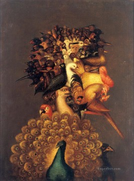 Fantasía Painting - hombre de los pájaros Giuseppe Arcimboldo Fantasía